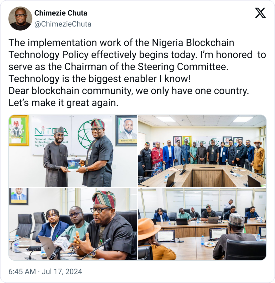 Nigeria begins review of its blockchain technology policy