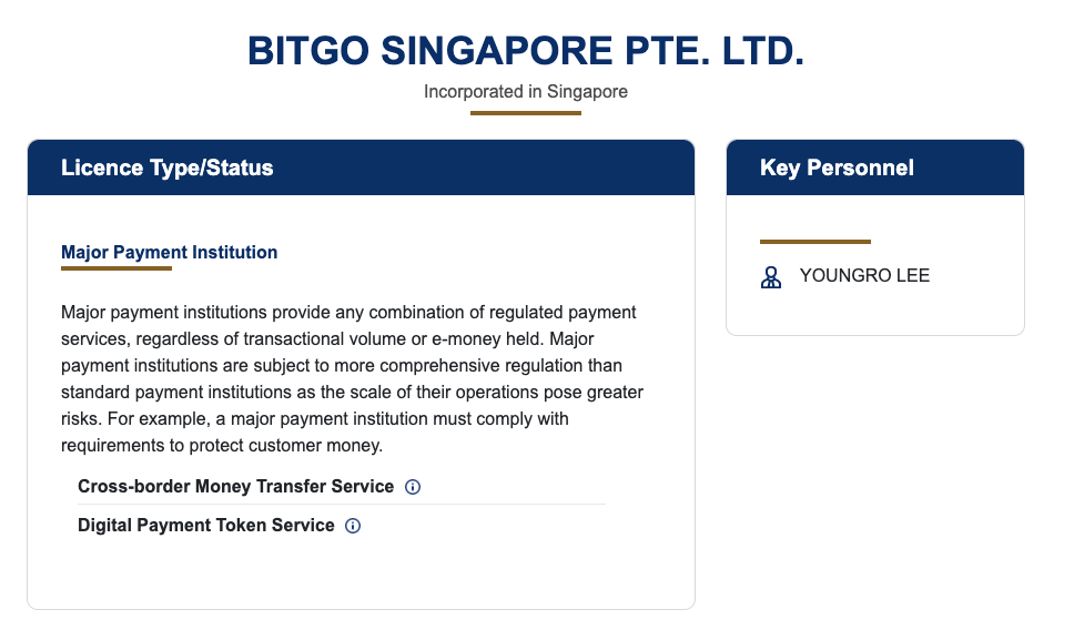 US crypto firm BitGo wins payment license in Singapore