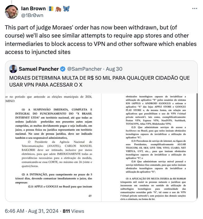 Brazil’s X ban: Are VPN users at risk for accessing the platform?