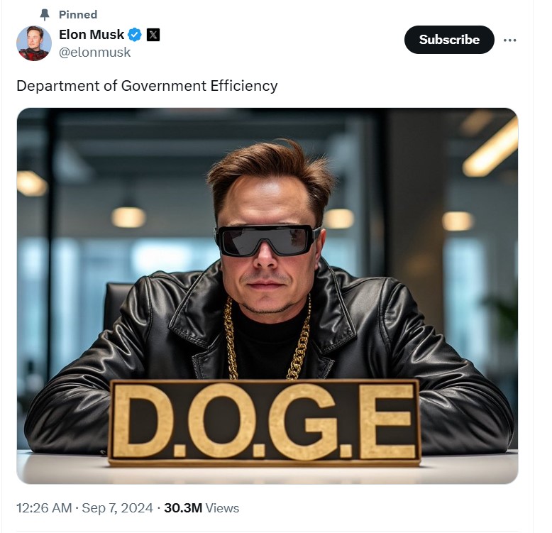 Elon Musk’s ‘DOGE’ gov meme sends political speculation soaring