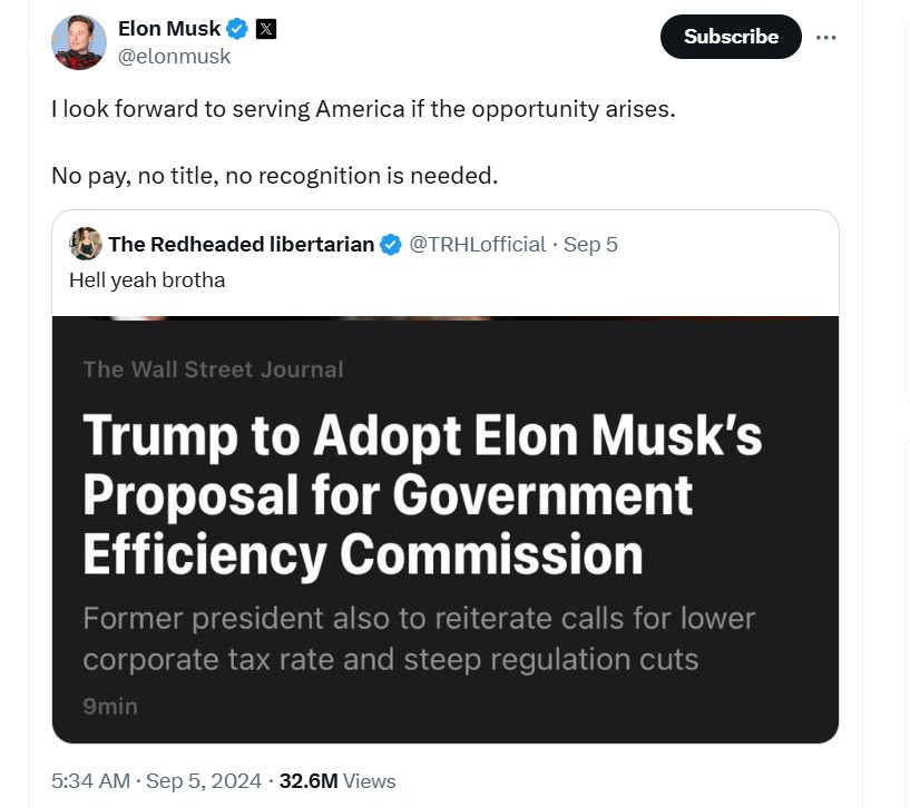 Elon Musk’s ‘DOGE’ gov meme sends political speculation soaring