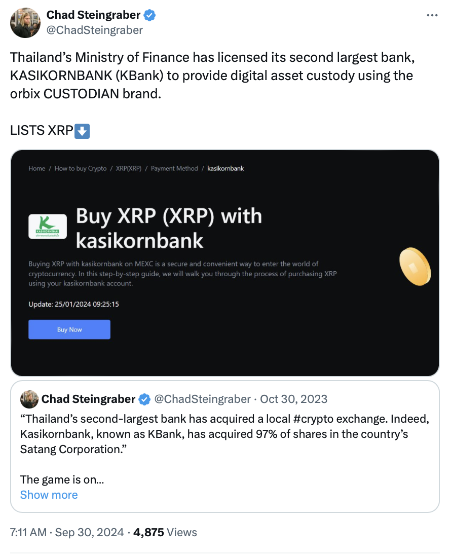 Kasikornbank launches first licensed Thai digital asset custodian