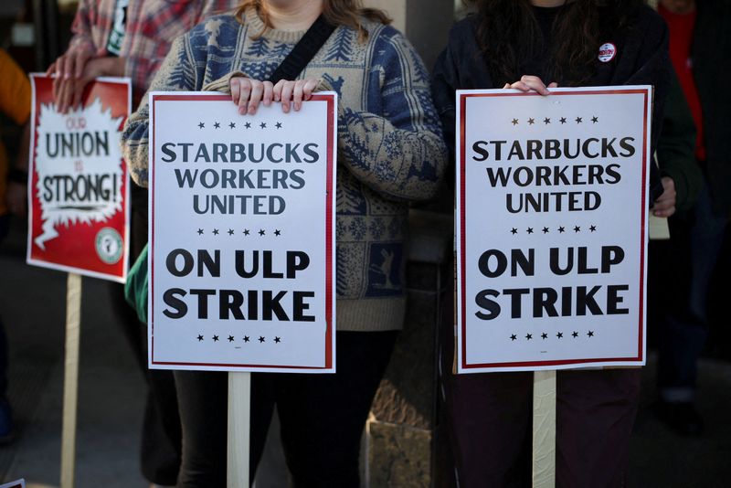 Starbucks workers expand strike in US cities including New York