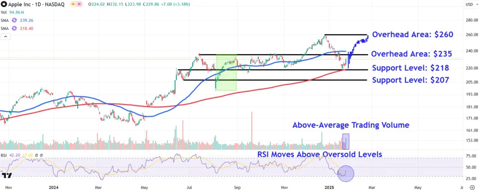 Apple Stock Avoided the DeepSeek Selloff—Watch These Key Price Levels