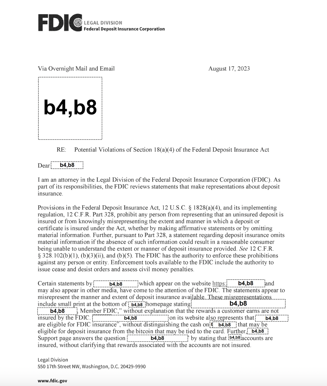 FDIC releases 790 pages of crypto-related letters in regulatory pivot