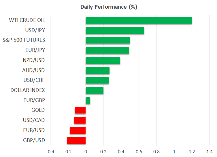 Mood Improves as Equities Rebound, but Gold, US Dollar Stay Bid